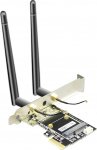 GLOTRENDS WA02 Mini PCIe to PCIe X1 WiFi Bluetooth adapter Mini PCIe WiFi 4/5/6/6e moodulile/korall TPU moodulile, koos 3.5dBi SMA antennikomplektiga