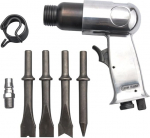 &Otilde;huhaamer 150 pneumaatiline killustikuhaamer Air Chipping Hammer Air Chisel Shovel Spade Rust Remover Wind Derust Tools with 4 Heads