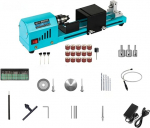 ZTBH Puidut&ouml;&ouml;tlemise treipingi 1 komplekt 150W Mini puidutreipingi masin kiiruse reguleeritav p&ouml;&ouml;rlev t&ouml;&ouml;riist Buddha Pearl treipingi lihvimine poleerimine puidust t&ouml;&ouml;riistade komplekt