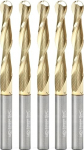 Amana Tool 46294-5 CNC 2D ja 3D nikerdamine 0,10 kraadiga sirge nurgaga kuuli ots 1/4 Di