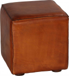 Bare Decor Sands pruunist nahast Ottomani 47cm k&otilde;rge