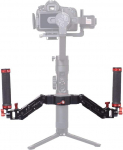 DIGITALFOTO ARES Z Axis DSLR Camera Gimbal Stabilizer Spring Dual Handle Flexible Damping Detachable Metal Dual Grip Handle Compatible for ZHIYUN Crane 2 DJI Ronin S 3 Axis Gimbal