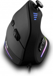 Zelotes 10000 DPI LED optiline USB juhtmega vertikaalne hiir koos juhtpuldiga m&auml;nguhiirega Must