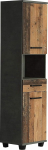 FORTE Veris k&uuml;lgkapp 2 ukse ja 1 sahtliga, puitkomposiit, betoonilahendus tumehall/vanahall - Wood Vintage, 40,2 x 186,82 x 34,8 cm
