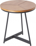 Riess Ambiente Oak Elegance Design k&uuml;ljelaud 45 cm Tammest must metallist raamiga &uuml;mmargune elutoa laud Diivanilaud