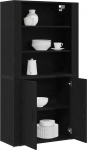 vidaXL Highboard must tammepuust konstrueeritud puidust