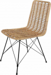 Casa Moro Valencia naturaalne rotangist tool k&auml;sitsi kootud Premium Quality Vintage Wicker Chair Retro tool k&ouml;&ouml;k aed Patio s&ouml;&ouml;gituba IDSN41