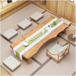 Jaapani madal kohvilaud p&otilde;randale, minimalistlik tatami meditatsiooni altarilaud, suur puidust s&ouml;&ouml;gilaud elutuppa ja s&ouml;&ouml;gituppa (NaturalA, 220 x 60 x 35 cm)