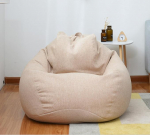 S / M / L Laisk diivanikate toolid ilma t&auml;iteaineta Linane kangas Lounger Seat Bean Bag Pouff Puff Diivan Tatami elutoa m&ouml;&ouml;bli kate