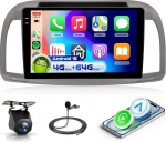 4G 64G VECHTEL 9-tolline Bluetooth autoraadio Micra 3 K12 2002-2009 Carplay Android auto, Android 15, EQ, WiFi GPS, Mirror Link, RDS/FM raadio 2 DIN koos AHD tagurduskaameraga