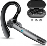 Bluetooth-peakomplektid juhtmevaba telefon, 5.3 Bluetooth-peakomplektid mobiiltelefoni 60H m&auml;nguaeg, ENC Dual Mic m&uuml;ravastased k&otilde;rvaklapid, k&otilde;rvaklapid koos laadimiskohvriga &auml;ri/t&ouml;&ouml;/juhtimise jaoks