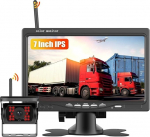 Tagurduskaamera komplekt 7-tollise LCD 1080P monitoriga ja laia nurga tagantvaate kaameraga, IP68K veekindel, 16IR &ouml;&ouml;n&auml;gemine, DIY juhendid, veoauto / haagis / buss / kaubik / p&otilde;llumajandus / rasketransport (12-36 Volt)