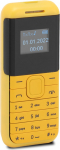 Tiny Mobiiltelefon 2G Unlocked, v&auml;ike baastelefon kahe kaardiga ooterežiimil, Bluetooth helim&auml;ngija, mobiiltelefon rasedatele, eakatele (kollane)