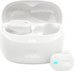 JBL Tune Buds 2 juhtmevabad Bluetooth k&otilde;rvaklapid m&uuml;rasummutusega, 48 tundi taasesitusaega, IP54 vee- ja tolmukindlus, mitmepunktiline &uuml;hendus, ergonoomiline disain, valge v&auml;rvi