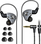 Hmusic IEM k&otilde;rvaklapid, HiFi juhtmega k&otilde;rvaklapid, Hi-Res Lossless DD + BA Driver In-Ear k&otilde;rvaklapid, m&uuml;raisolatsiooniga k&otilde;rgresolutsiooniga k&otilde;rvaklapid 0,78 mm 2 Pin eemaldatava kaabliga (ilma mikrofonita)