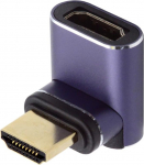 NFHK 90 kraadi &uuml;lespoole kaldu vertikaalne magnetiline 8K Type-A HDMI 2.1 mees-naine sirge videoadapter s&uuml;learvuti HDTV jaoks