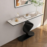 Eingangstisch, modernes Sofa & Konsole, schmaler Beistelltisch, zeitgen&ouml;ssischer Akzenttisch f&uuml;r Wohnzimmer, Flur, Foyer, hinter der Couch