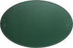 Tischset Oval Leder, 4er-Set Schleifenmuster, hitzebest&auml;ndig/schmutzabweisend, ovale Form. Platzsets, K&uuml;chen-Tischsets f&uuml;r Esstisch, 45x30cm, Roheline