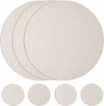 Komplekt 4 pestavat platsimatti, 38 cm, nahast taldrikud, veekindlad, nahkse v&auml;limusega taldrikud, libisemiskindlad, koju, k&ouml;&ouml;ki, restorani ja hotelli (L)
