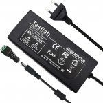 Tesfish 12V 7A Power Supply Transformer 84W Adapter 5.5 x 2.1/2.5 mm for CCTV, Camera, Router, LED 5050 2835 Strip Light