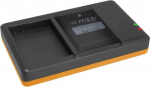 Topeltlaadija (v&otilde;rk, USB) EN-EL14(A) Nikon DF/Coolpix P7700, P7800, D3200, D5200, D5300... Vaata nimekirja - sisaldab 2A toiteallikat (2 akut saab laadida samaaegselt)
