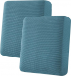 H.VERSAILTEX Super-Stretch-Sitzkissenbez&uuml;ge, Sofabez&uuml;ge, Couchkissen&uuml;berz&uuml;ge, Schonbezug-Sets, dicker Jacquard-Struktur-Twill-Stoff (2 St&uuml;ck, mittelgro&szlig;e Sofakissen&uuml;berz&uuml;ge, Sturmblau)