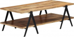 vidaXL Mango puidust kohvilaud Kohvilaud K&otilde;rvallaud Kohvilaud Kohvilaud Kohvilaud Elutoa laud 115 x 60 x 40 cm
