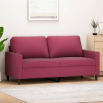 ZEYUAN 359203 2-kohaline diivan Veinipunane 140 cm Sametist Lounge diivan, Diivanid ja diivanid, Relax diivan, Diivan elutuppa