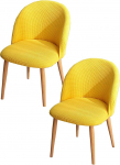 S&ouml;&ouml;gitoa toolide katted, Slipcovers, Stretch s&ouml;&ouml;gitoa toolide kate, eemaldatav &uuml;mmargune tooli kate, pestav k&otilde;ver tool kate, k&ouml;&ouml;gitoolide kate elutuppa, kollane, 2 t&uuml;kki