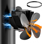 Signstek Fireplace Fan Stove Fan Magnetic Quiet Fireplace Fan without Electricity for Fireplace Wood Stove Wood / Firewood / Fire Pit / Stove Pipe / Chimney Pipe / Flue Pipe