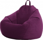 Highdi Velvet Bean Bag t&auml;iskasvanutele Indoor Outdoor Seat Cushion Washable Soft Fluffy Diivan Duvet Cover No Filling Garden Cushion Floor Cushion for Living Room Gaming (Purple, 100 x 120 cm)