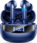 Nerunsa Bluetooth 2026 Kabellose Kopfh&ouml;rer, wasserdicht mit LED-Anzeige, In Ear Ohrh&ouml;rer mit 50 Std Spielzeit und ENC Noise Cancelling Mics - Bluetooth Kopfh&ouml;rer f&uuml;r Sport und Alltag