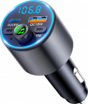 EOIWUY Aufger&uuml;steter Bluetooth Adapter Auto, [Schnellladung] FM Transmitter Auto Bluetooth 5.3 mit PD36W & QC3.0 18W, [HiFi-Kristallklarem Sound] Freisprechanlage KFZ Ladeger&auml;t GPS-moodul