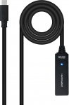 NANOCABLE 10.01.1311 USB 3.2 pikenduskaabel koos v&otilde;imendiga t&uuml;&uuml;p C/M-C/H 5 m must