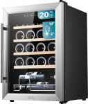 Cecotec Bolero GrandSommelier 2050 Inox Compressor Drinks Fridge 24 Bottles Adjustable Temperature from 5-18&deg;C, High Performance, Quiet Operation and Vibration-Free
