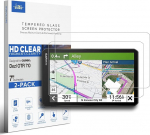 [2-Pack] Kaitseklaas Garmin Dezl LGV700/OTR700/LGV710/OTR710/LGV720/OTR720 GPS-navigatsiooniseadmete 7-tollise puuteekraani kaitseklaas | kriimustusvastane (HD Clear)