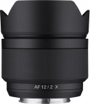 SAMYANG AF 12mm f/2.0 autofookusega APS-C kompaktne ultralainurkobjektiiv Fujifilm X jaoks (SYIO12AF-FX) Must