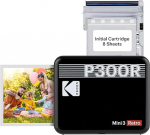 KODAK Mini 3 Retro 4PASS Mobile Photo Printer 7.6 x 7.6 cm Black
