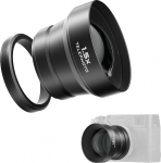 Freewell 1.5X Telephoto Lens Compatible with Fuji X100VI X100V, Improved Zoom and Lightweight Design (Black)