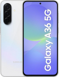 Samsung Galaxy A36 5G AI nutitelefon ilma lepinguta, Simlocki tasuta AI mobiiltelefon Androidiga, 8GB RAM, 256GB m&auml;lu, 50MP kaamera, suurep&auml;rane valge
