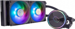 Cooler Master MasterLiquid PL240 Flux protsessorijahuti - AIO vesijahutus 2 x 120 mm ventilaatoriga, 240 mm jahuti ARGB kontrolleriga (2. p&otilde;lvkond) - AMD ja Intel &uuml;hilduv lauaarvuti jaoks