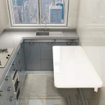 Seinale paigaldatav laud, multifunktsionaalne laud, kokkupandav k&ouml;&ouml;gi s&ouml;&ouml;gilaud, ujuv seisev laud, rippuv arvutilaua, garaaži t&ouml;&ouml;laud, 40-120 cm, koos lisatarvikutega (90 x 50 cm)