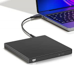 YAODHAOD V&auml;line CD DVD draiver, USB 2.0 kaasaskantav optiline draiver, CD RW lugeja DVD m&auml;ngija s&uuml;learvutile, lauaarvutile Mac Windows 11/10/8/7, Mac, Linux OS