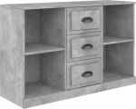 vidaXL Sideboard, sahtlitega kapp, Highboard kapp magamistuppa, elutuppa, sahtli kapp, k&uuml;lgkapp, betoonhall, puitmaterjal