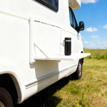 QSPNVFB Caravan Tables, Wall Folding Table, Invisible Hanging Table, Floating Small Dining Tables, Plastic, Picnic Table for Motorhome, Camping, Outdoor (White)