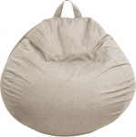 bananair - Bean Bag lastele ja t&auml;iskasvanutele - Pehme ja mugav, masinpesuk&otilde;lblik kate, lihtne transportida - m&auml;ngukott koos t&auml;idisega, Bean Bag tool XXL (105 x 85 cm, beež)