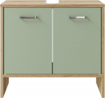 Pelipal Quickset 300 valamukapp v&auml;rviga Sage NB/Riviera Oak Landscape NB, 60,6 cm lai, valamukapp ilma valamuta, 2 uksega