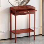 PQXQZ Schmaler Konsolentisch mit Ausziehbaren Platten und Schubladen Holztisch f&uuml;r den Eingangsbereich Flur Wohnzimmer oder Foyer(30x30x101cm)