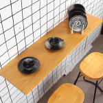 Seinale paigaldatav kokkupandav s&ouml;&ouml;gilaud, kokkupandavad lauad v&auml;ikestesse ruumidesse | Kokkupandav seinalaud k&ouml;&ouml;gi s&ouml;&ouml;gilaud arvuti laua t&ouml;&ouml;pink kaasaegne disain (suurus : L60&times;W30cm/L23