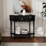 Generisch massiivpuidust konsoollaud esikusse, koridori ja elutuppa - kergesti kokkupandav diivanilaud koju, magamistuppa ja kontorisse, stiilne 39,5 x 12 x 35-tolline suur kujundus